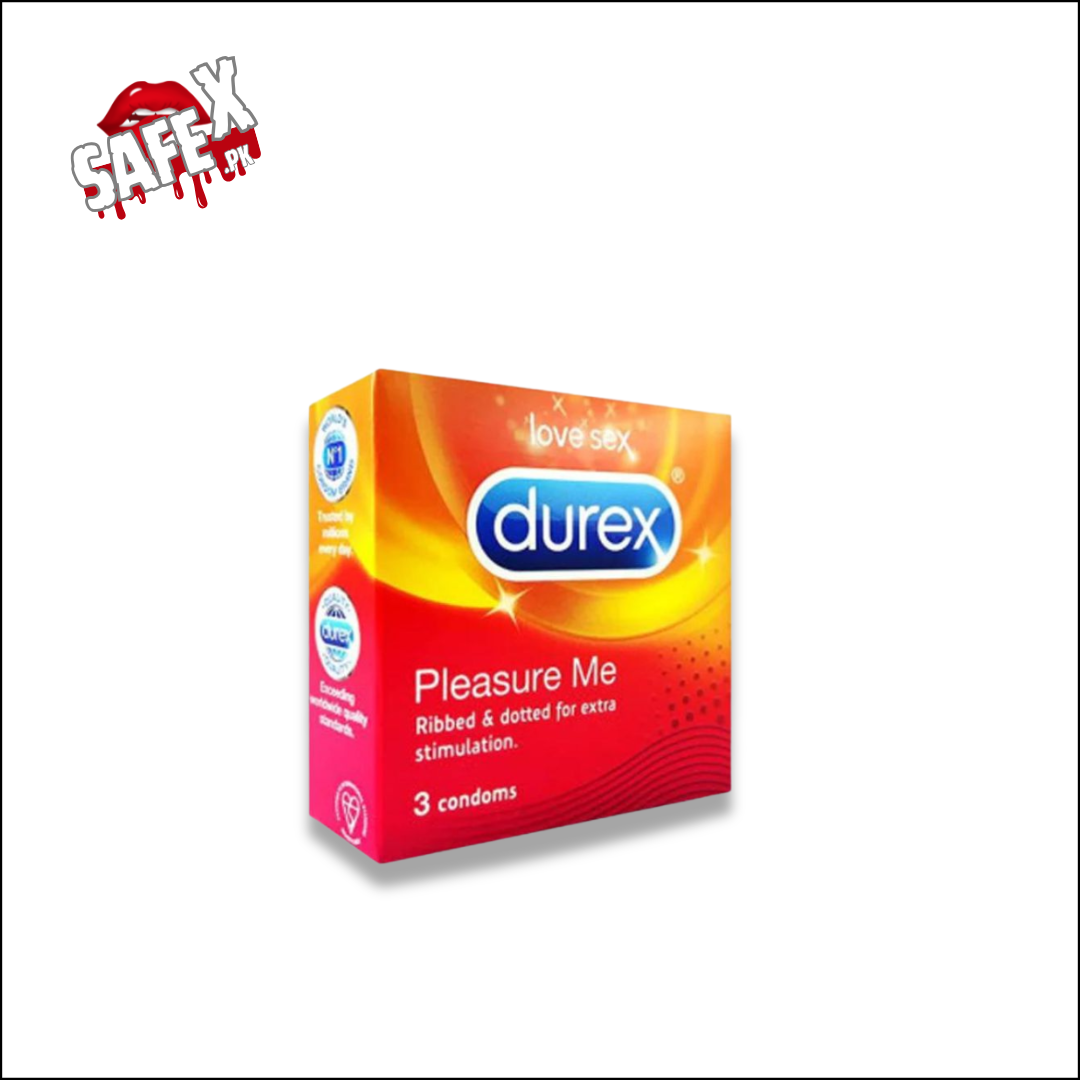 Durex Pleasure Me Ribbed and Dotted Condom Pack of 3